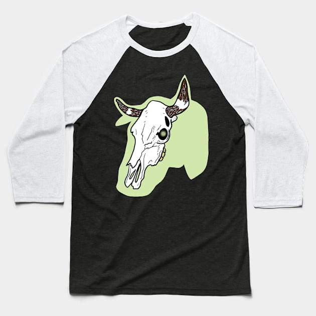 Phantasmal Cow Baseball T-Shirt by SNK Kreatures